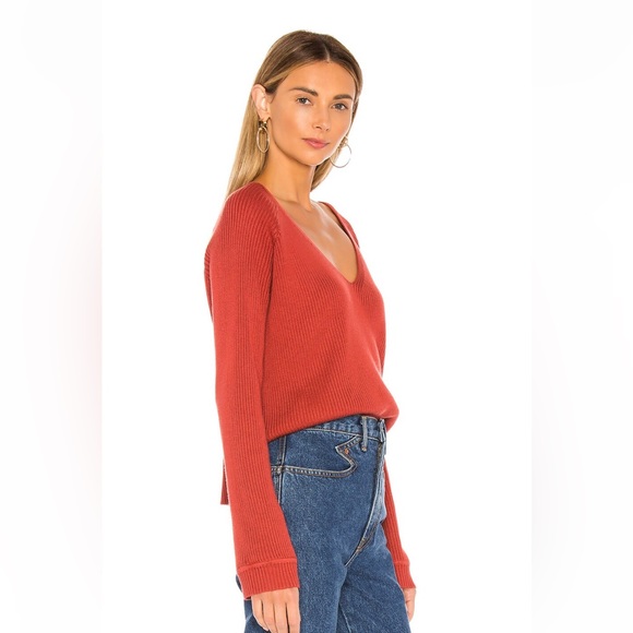 Tularosa Shia Sweater in Rust | Revolve | size small - Picture 2 of 8